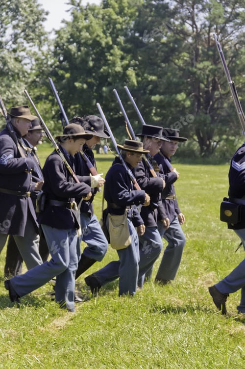 Preview: Wauconda, Illinois/Usa - July 13: American Civil War (1861-1865) Reenactment On July 13, 2013, In