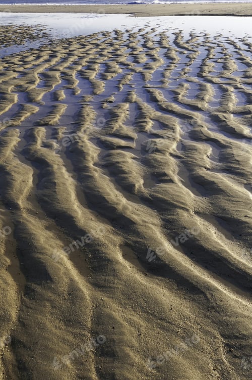 Preview: Beach Abstract: After The Tide Has Plowed The Sand