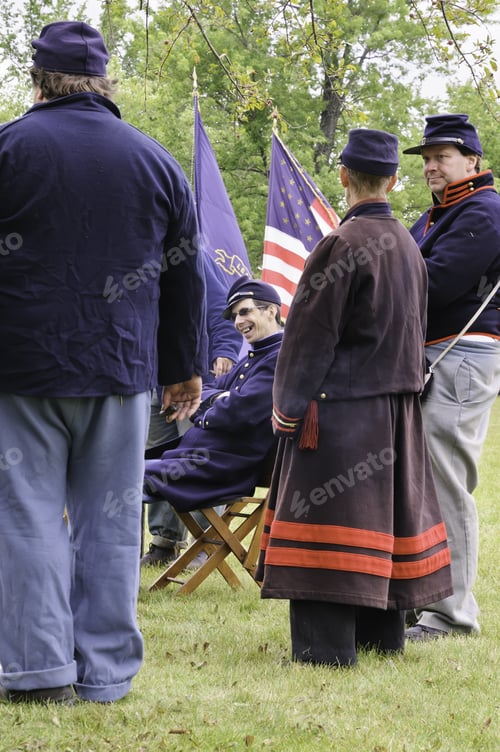 Preview: Lombard, Illinois/Usa - July 27: American Civil War (1861-1865) Reenactment On July 27, 2013, In