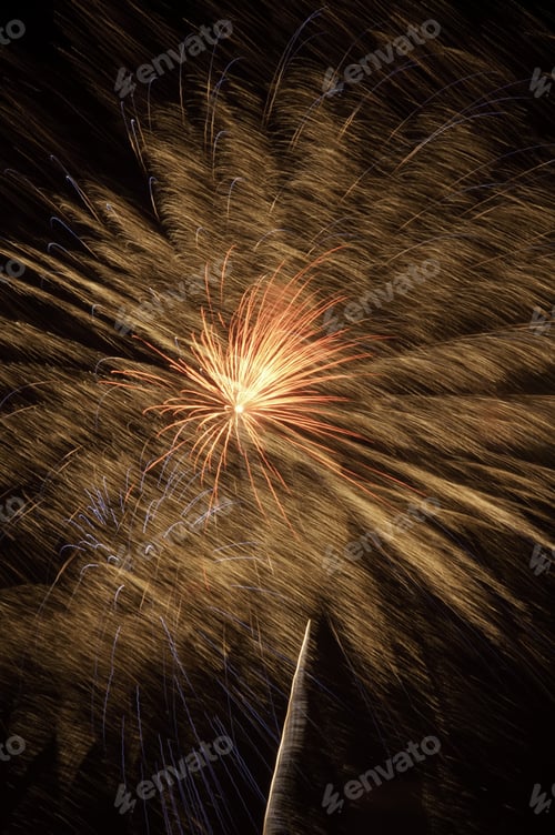 Preview: Fireworks With Motion Blur, Hot Spot, And Rocket Trail