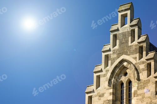 Preview: Decorative Stone Carved Roof In Bright Sunshine
