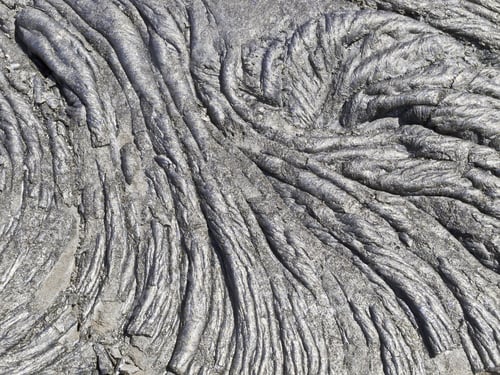 Preview: Texture Of Solid (Cooled) Pahoehoe Lava In Hawaii Volcanoes National Park