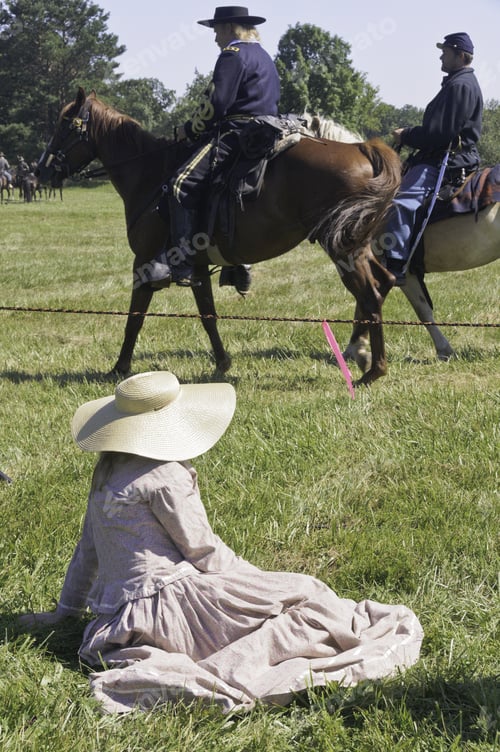 Preview: Wauconda, Illinois/Usa - July 13: American Civil War (1861-1865) Reenactment On July 13, 2013, In