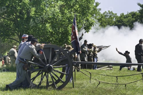 Preview: Wauconda, Illinois/Usa - July 13: American Civil War (1861-1865) Reenactment On July 13, 2013, In