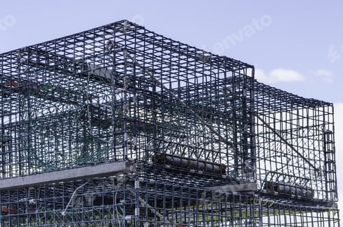 Preview: Top Of A Stack Of Lobster Traps In Maine