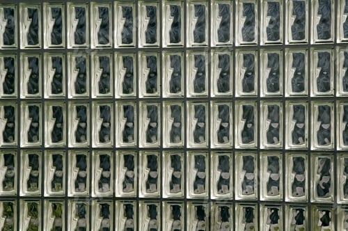 Preview: Garden Wall Of Uniform Glass Rectangles