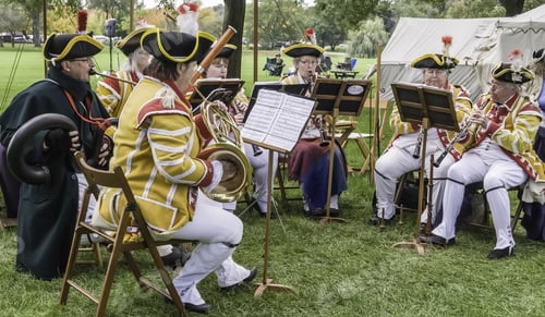 Preview: Wheaton, Illinois/Usa - September 13, 2014: Unidentified Members Of Webb'S Band Of Music Play A