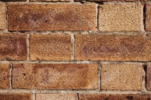 Preview: Detail View Of A Brick Wall Displaying Symmetry