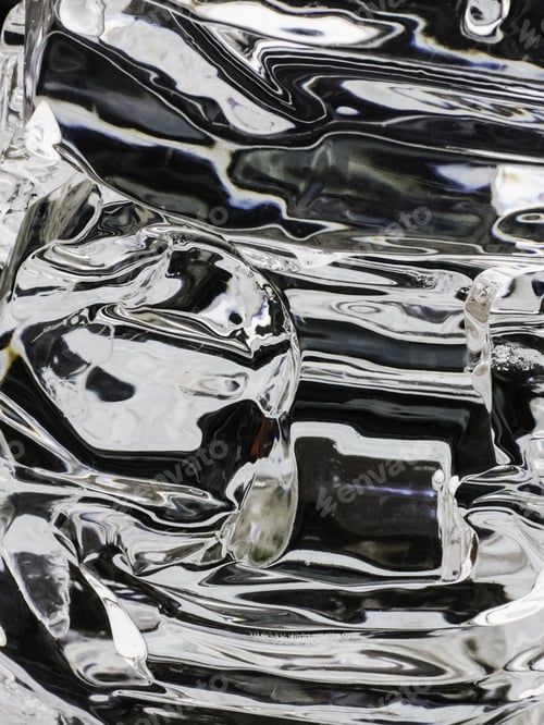 Preview: Abstract In Ice With Dark Background Outdoors