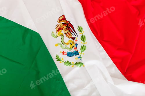 Preview: Close Up Shot Of The Mexican Flag