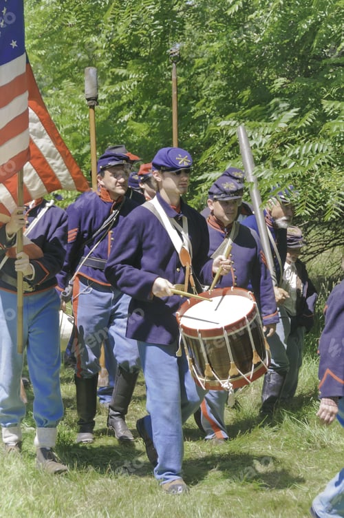 Preview: Wauconda, Illinois/Usa - July 13: American Civil War (1861-1865) Reenactment On July 13, 2013, In