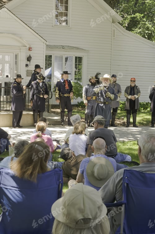 Preview: Wauconda, Illinois/Usa - July 13: American Civil War (1861-1865) Reenactment On July 13, 2013, In
