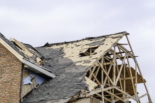 Preview: Skeletal Remains Of Peaked Roof On House Hit By Tornado