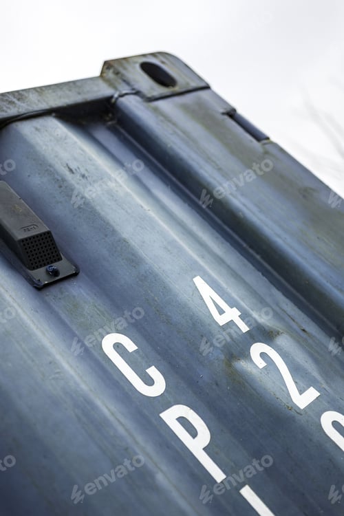 Preview: Large Blue Cargo Container Detail