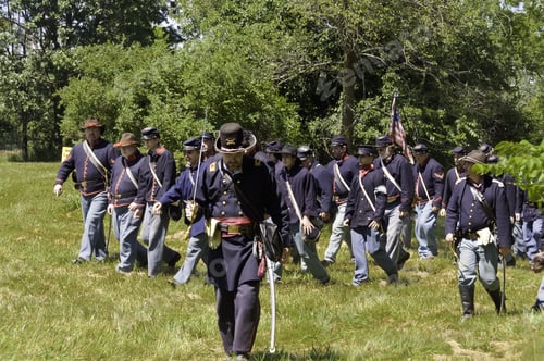 Preview: Wauconda, Illinois/Usa - July 13: American Civil War (1861-1865) Reenactment On July 13, 2013, In