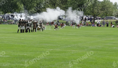 Preview: Wheaton, Illinois/Usa - September 7: American Revolutionary War (1775-1783) Reenactment On