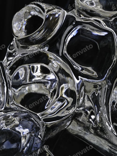 Preview: Abstract In Ice, With Dark Background