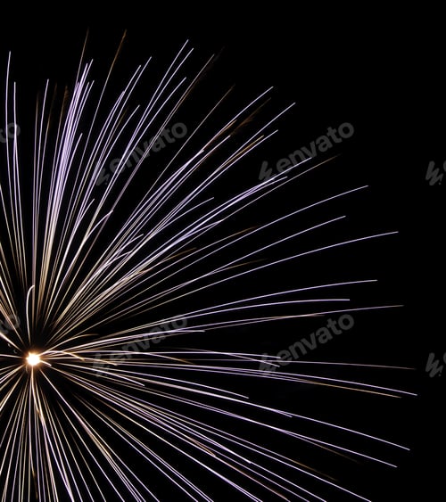 Preview: Mostly Bluish Burst Of Fireworks, Off Center