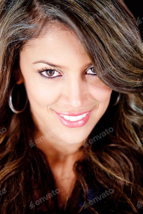 Preview: Portrait Of A Beautiful Young Woman Smiling