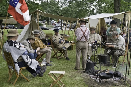 Preview: Lombard, Illinois/Usa - July 27: American Civil War (1861-1865) Reenactment On July 27, 2013, In