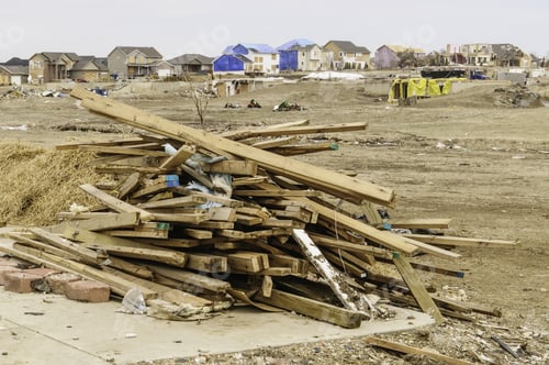 Preview: Washington, Illinois, Usa - March 31, 2014: Cleanup Continues While Repair And Reconstruction Are
