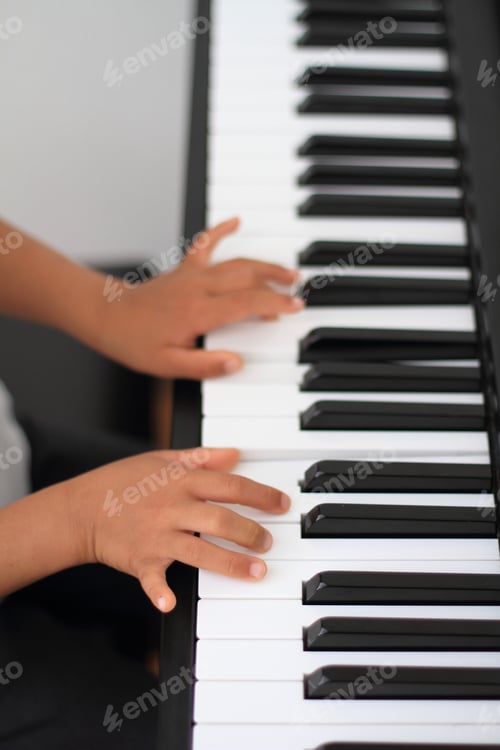 Preview: Japanese Boy Playing A Piano (5 Years Old)