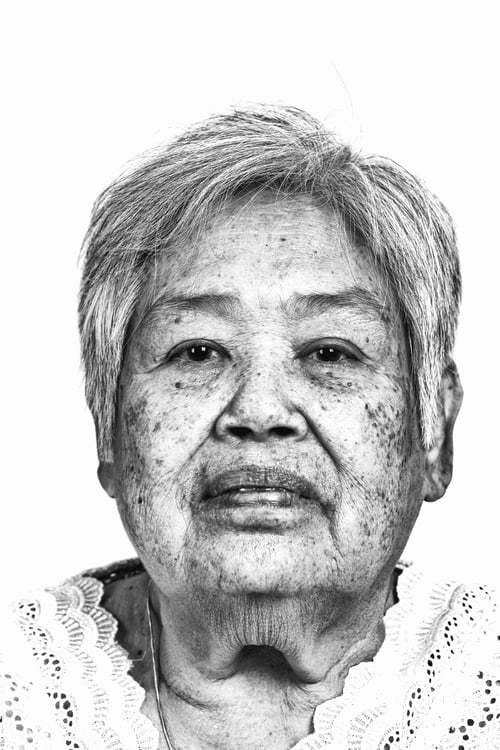 Preview: Serious Looking Senior Woman Portrait. Dramatic Look. Old Chinese Woman.