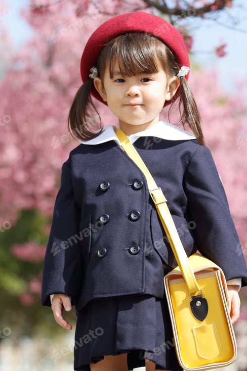 Preview: Japanese Girl In Kindergarten Uniform (3 Years Old)