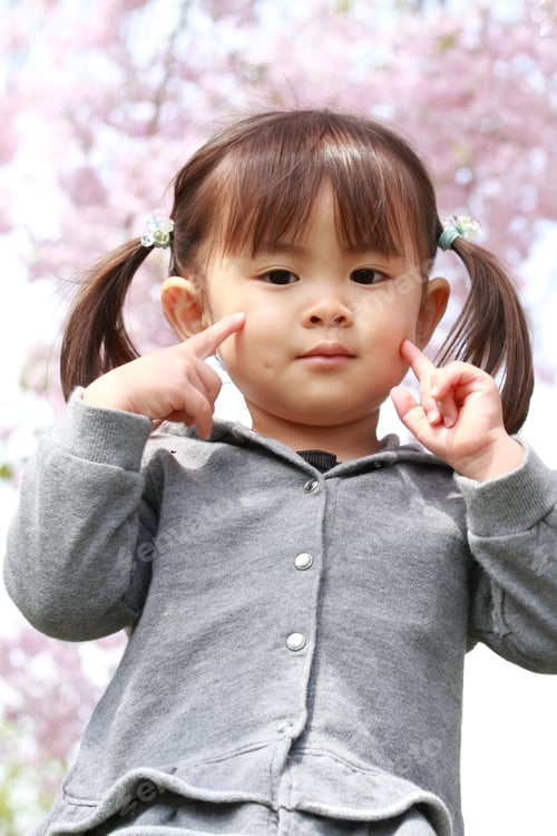 Preview: Japanese Girl And Cherry Blossoms (2 Years Old)