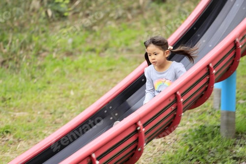 Preview: Japanese Girl On The Slide (5 Years Old)