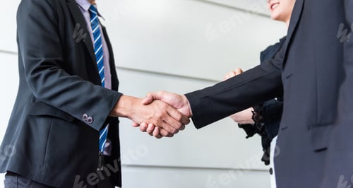 Preview: Business Handshake And Teamwork For Success And Goal