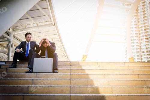 Preview: Asian Businessman Feel Sad And Frustrated Upset Fail In Life.