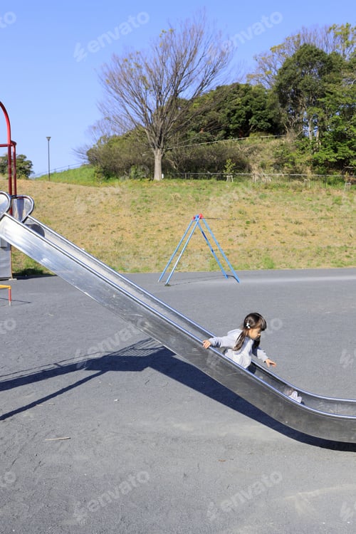 Preview: Japanese Girl On The Slide (5 Years Old)