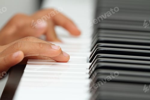 Preview: Japanese Boy Playing A Piano (5 Years Old)