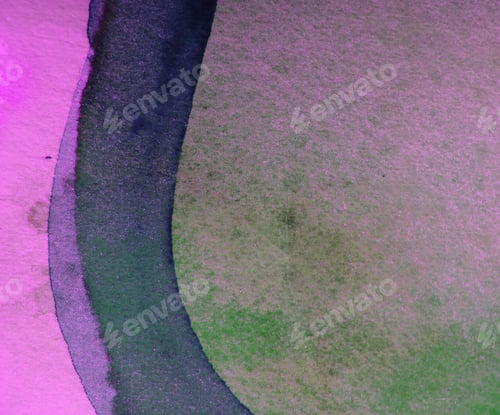 Preview: Colorful Abstract Watercolor Background in Green, Pink, Blue