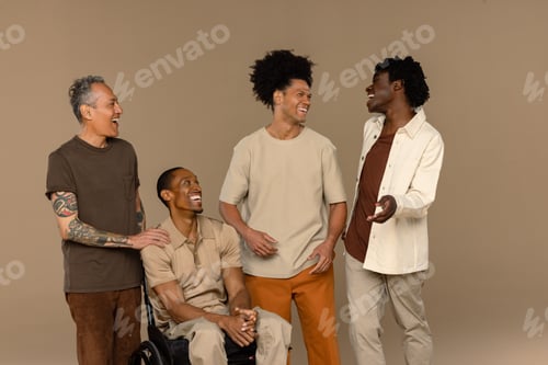 Preview: Three Quarter Length Shot Of An African American Man In His 40'S Using A Wheelchair, A Biracial Man