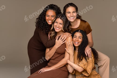 Preview: Studio Shot Of A Puerto Rican Woman In Her 30'S, Afro-Indigenous Woman In Her 20'S, Afro-Latina In