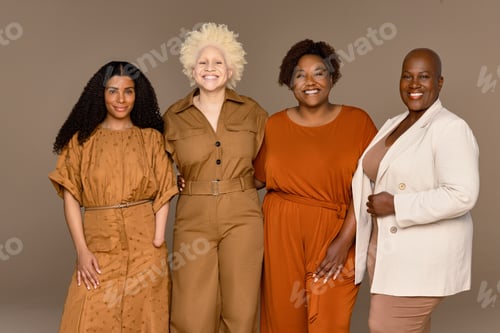 Preview: Three Quarter Length Shot Of An African American Woman In Her 30'S, A Black Woman With Albinism In