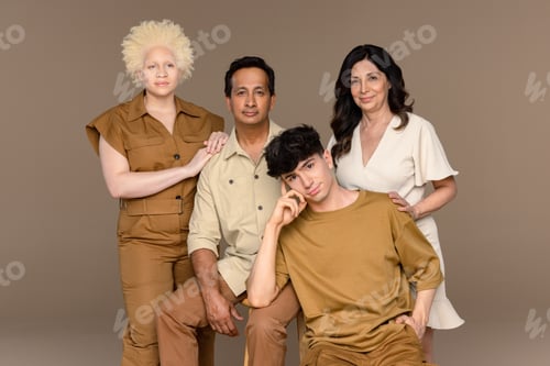 Preview: Portrait Of A Black Woman With Albinism In Her 20'S, A Hispanic Woman In Her 50'S, A Non-Binary