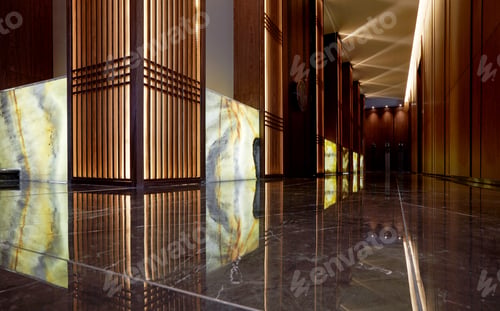 Preview: Modern Chinese Style Office, Beautiful Aisle