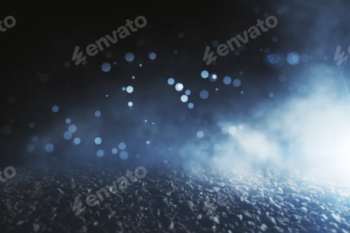 Preview: Abstract Blurry Bokeh Close Up Asphalt Background