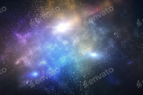 Preview: Galaxy With Stars And Space, Close Up