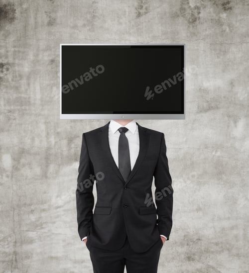 Preview: Businessman With Tv Instead Of Head