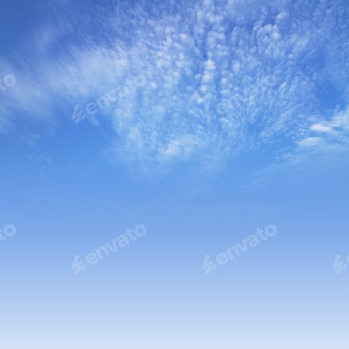 Preview: Beautiful Blue Sky Background With Clouds