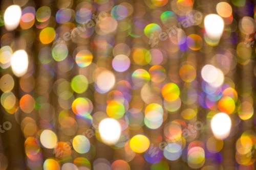 Preview: Abstract Background. Blurred Colorful Circles Bokeh Of Christmas Lights