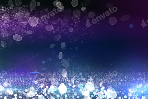 Preview: Creative Abstract Blue Bokeh Backdrop