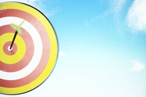 Preview: Bullseye Concept At Blue Sky Background