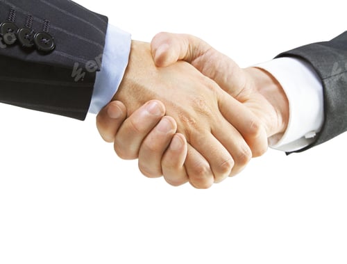 Preview: Handshake On A White Background