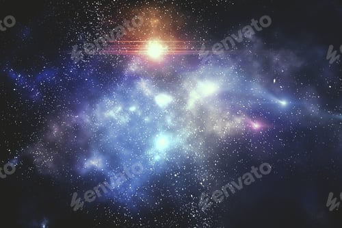 Preview: Galaxy With Stars And Space, Close Up