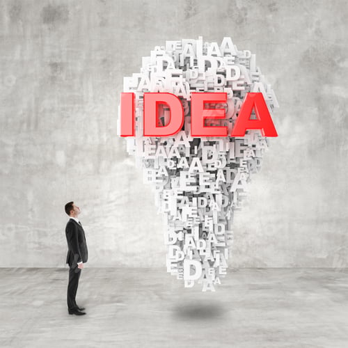 Preview: Businessman In Suit Looking To Idea Symbol